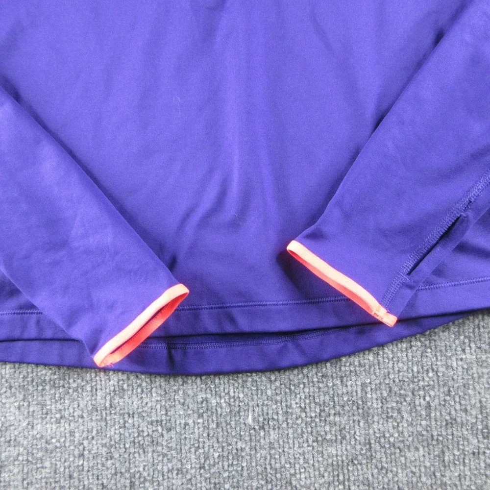 Nike Pro Jacket Womens M Purple 1/4 Zip Dri-FIT Pullover Workout Athletic Gym
